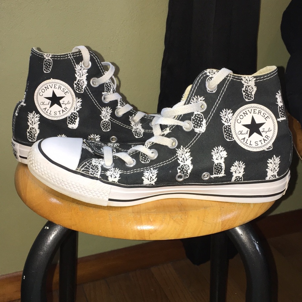 Pineapple high top converse